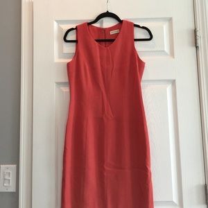 Ann Taylor coral sheath dress