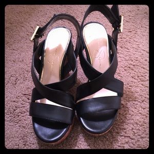 Bundle Jessica Simpson Black Wedge Sandals
