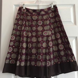 Ann Taylor loft embellished skirt