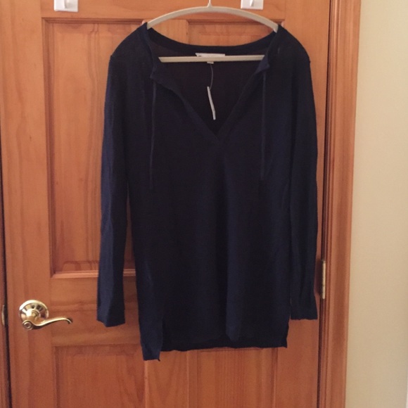 Navy beach coverup