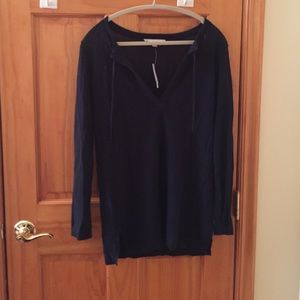 Navy beach coverup