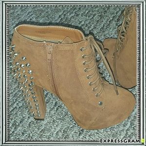 Studded booties NWOT