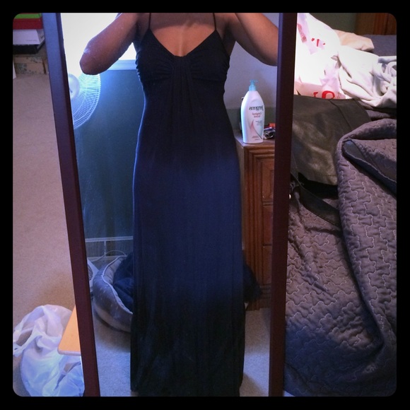 Black/Dark navy blue ombre dress