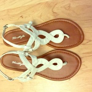 White Herstyle sandals