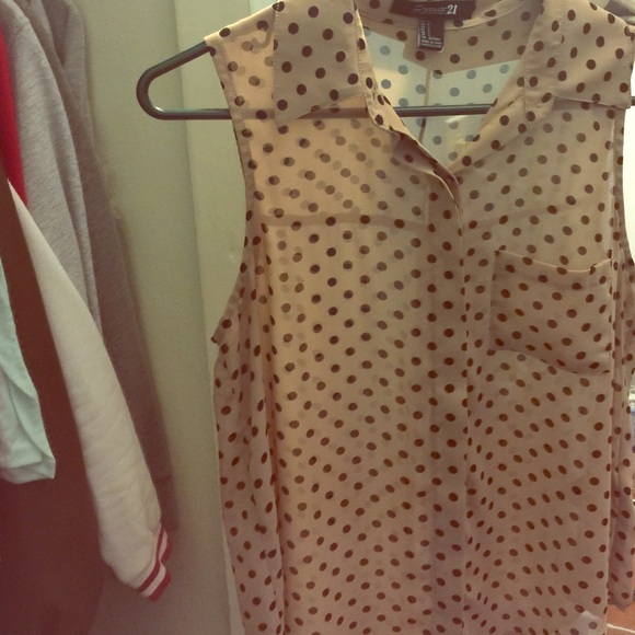 Polka dot dress shirt