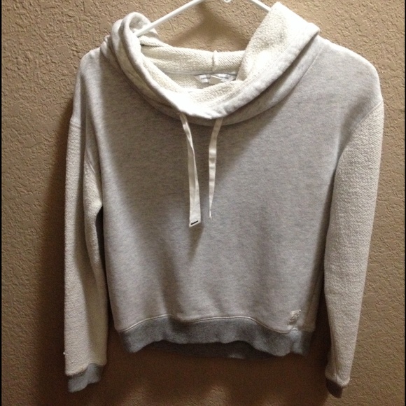 Gray cowl neck sweater