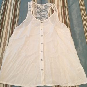 Lace top blouse/tank