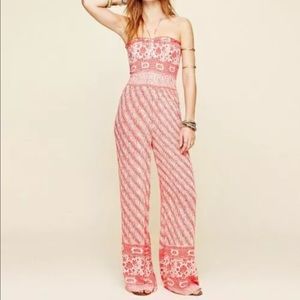 FREE PEOPLE Vintage Tube Romper Strapless Halter