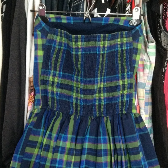 🚫BUNDLED🚫🆕 Hollister Blue Plaid Dress 💙☀️ - Picture 3 of 4