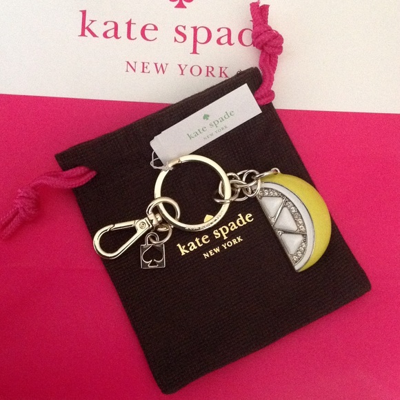 kate spade ️FINAL PRICE ‼️NWT Kate Spade Lemonyllow key chain from Str*'s closet on Poshmark