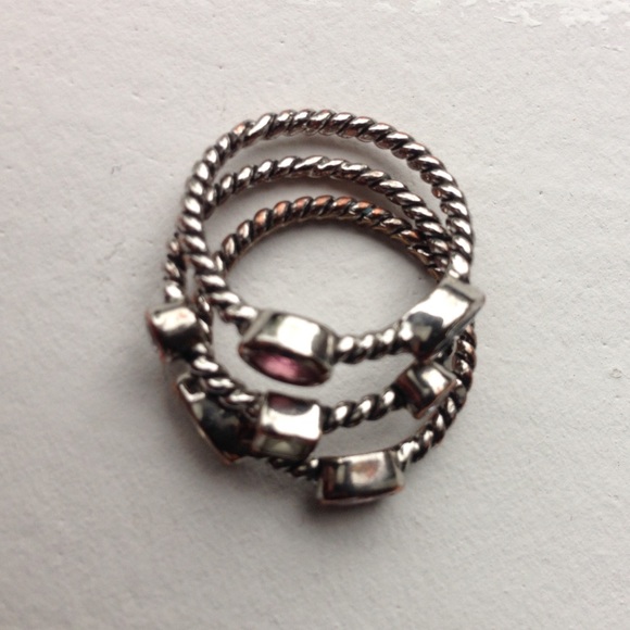 set of 3 silver stacking rings - Picture 2 of 4