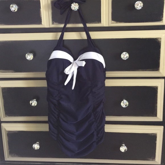 Other - New w/o tags, Navy/White Pin Up Girl, One piece!👙