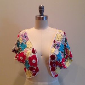 Adorable Crochet Shrug. Free People.