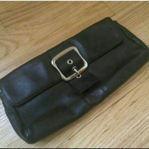 Leather clutch & blazer bundle