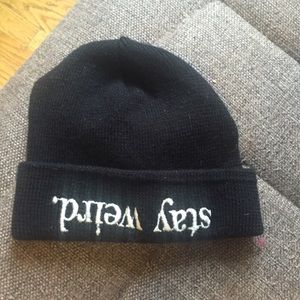 Stay weird brandy melville beanie