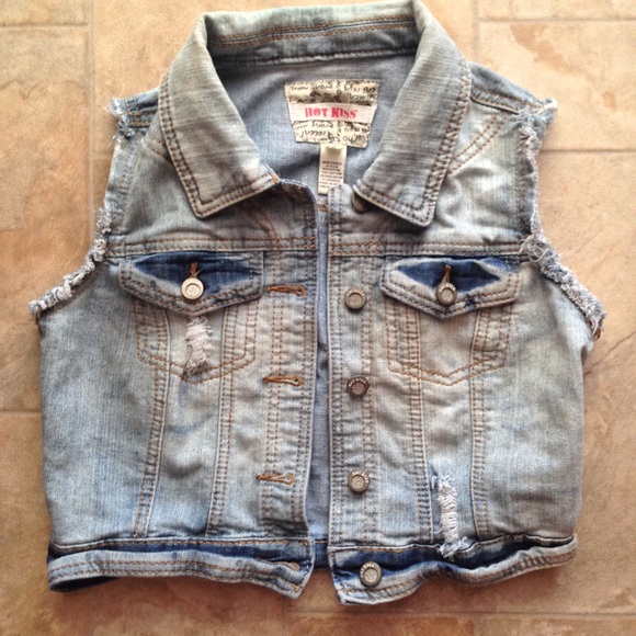 Hot kiss flag skull Jean jacket