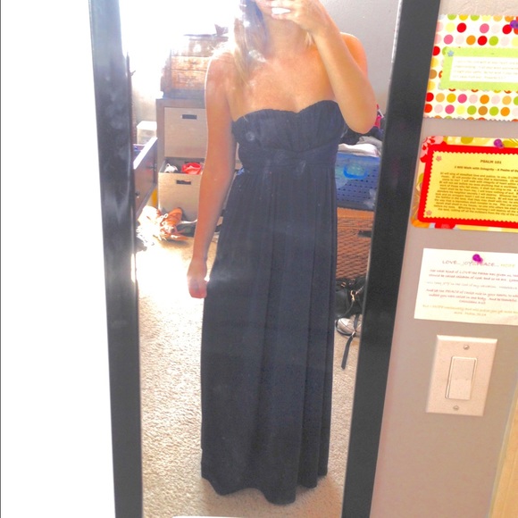 Navy Blue long formal dress!