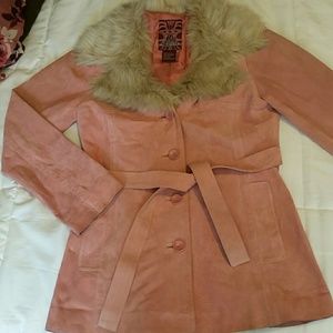 💓Cute Pink Leather Coat💓