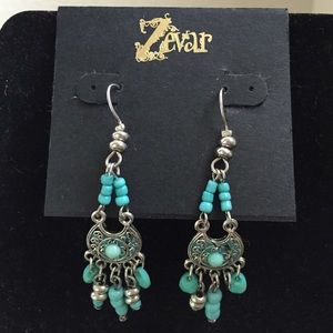 Silver/turquoise earrings