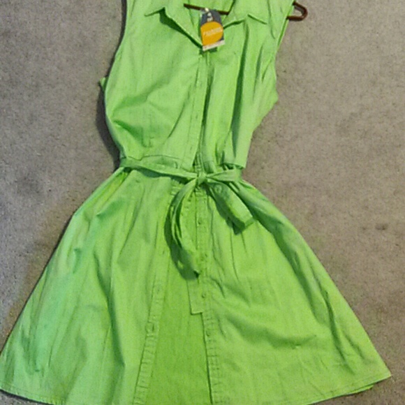 Light Green Button Up Dresd