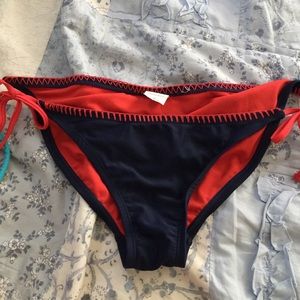 Adorable red and blue bathing suit bottoms
