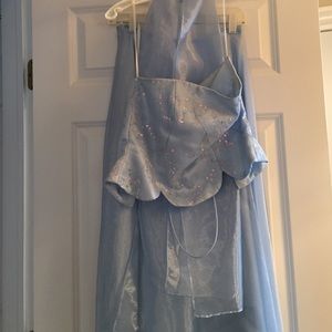 Two piece prom dress