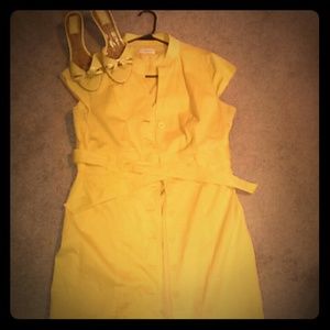 Calvin Klein Spring Forward Yellow Dress