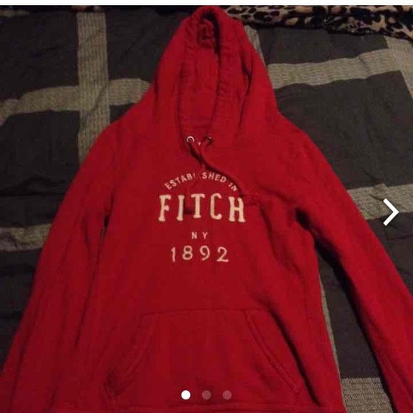 Red abrcrombie hoodie