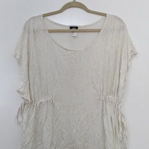 Casual Beige Flowy Top