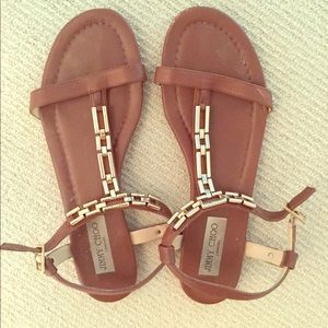 Jimmy choo leather sandals. Flash sale💗💗