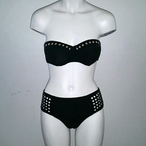 High Waist 2pcs Swimsuit - Picture 2 of 4