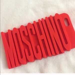 Red moschino iPhone 6 phone case