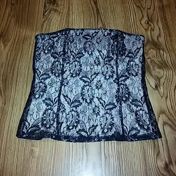 Express Black Lace Tube Top