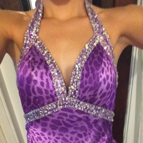 gorgeous cheetah prom dress😍😍♥️ WORN ONCE