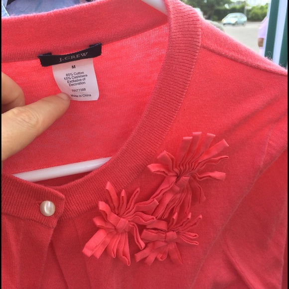 J. Crew pink cardigan