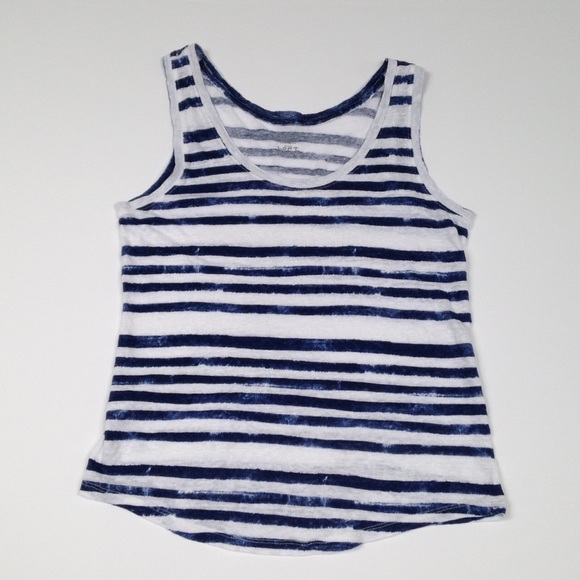 Ann Taylor Tops - 🆑 SALE ❗️Ann Taylor Loft Linen Stripe Top