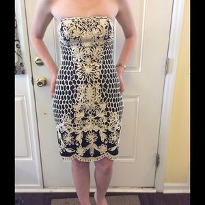 Beautiful Sue Wong strapless dress