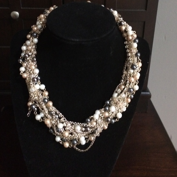 Beautiful necklace with colored beads