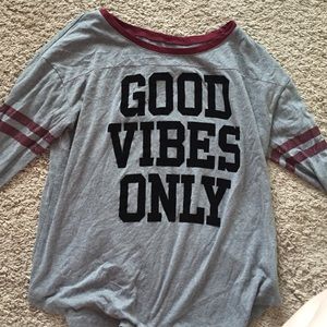 good vibes only t-shirt, American Eagle