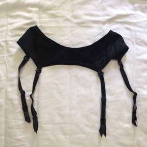 American Apparel Black Garter Belt