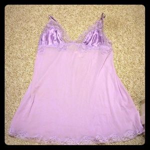 Purple satin nightie sz med Victoria's Secret