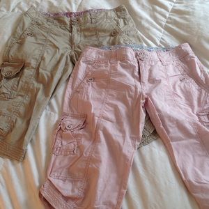 Anthropologie Hei Hei Capri cotton pants. Size 4/6