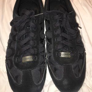 All black Coach shoes