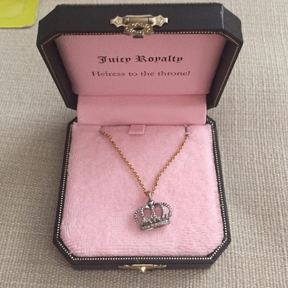 Authentic Juicy Couture crown necklace