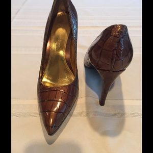 Enzo Angiolini copper brown pumps
