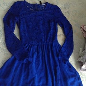 Royal blue lace dress
