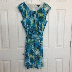 Blue print dress