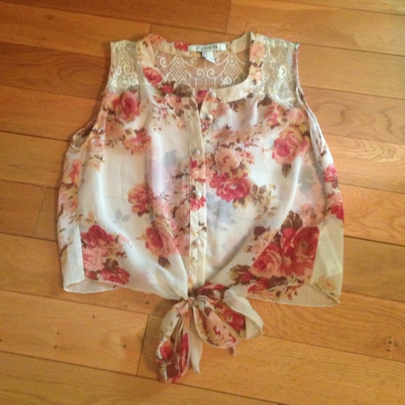 Floral tank top