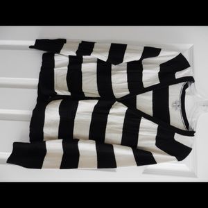 Black and white cardigan sweater