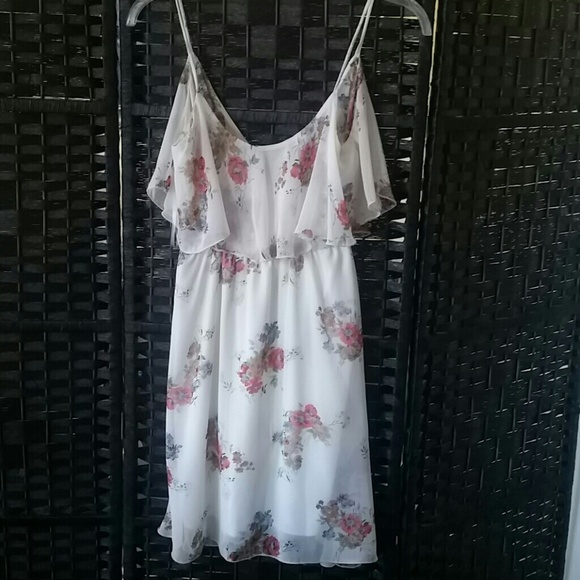 Soft cream floral dress